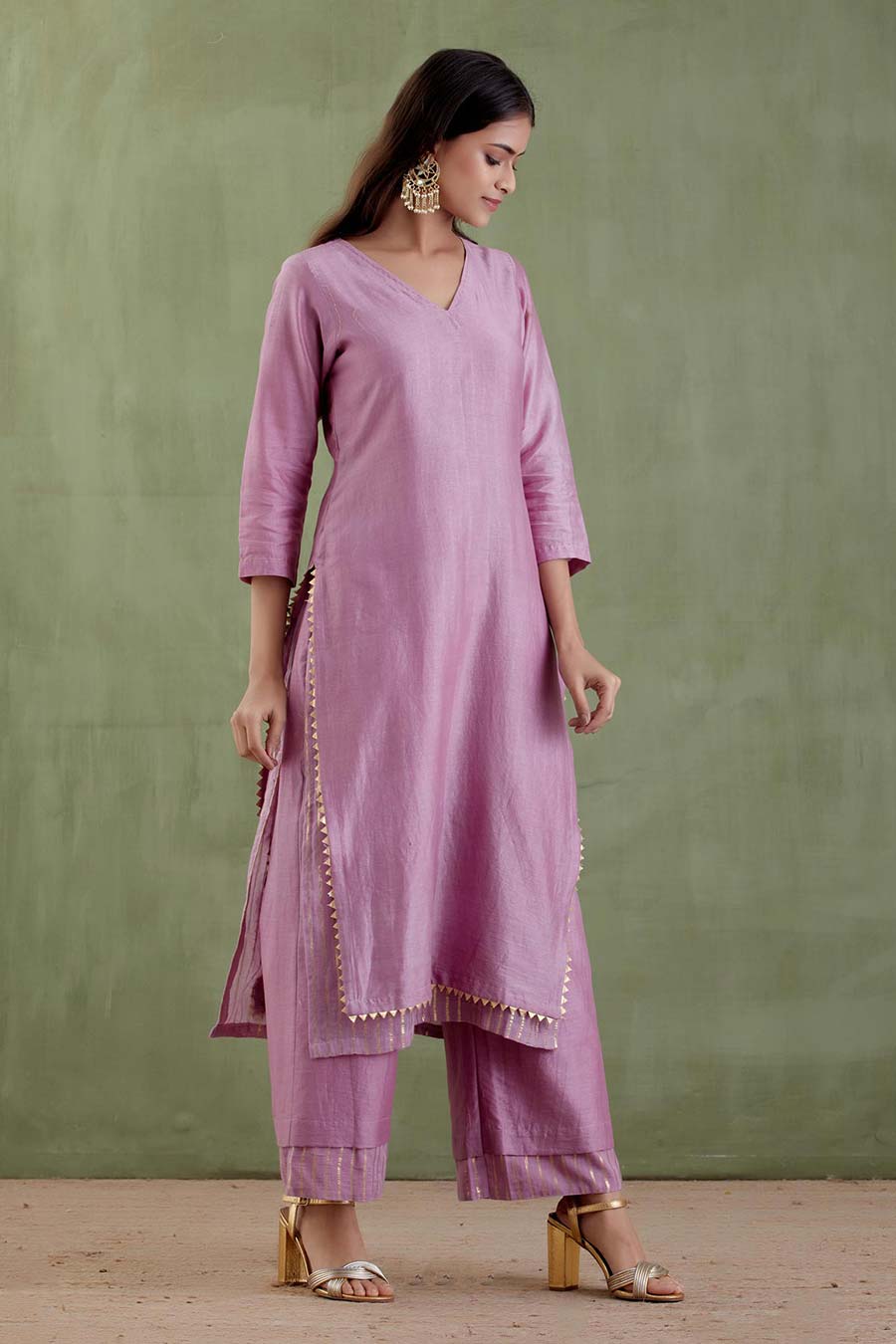 Ahilya Purple Kurta Set