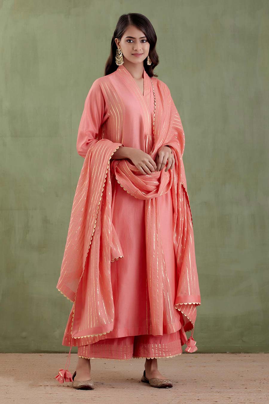 Samyukta Peach Kurta Set