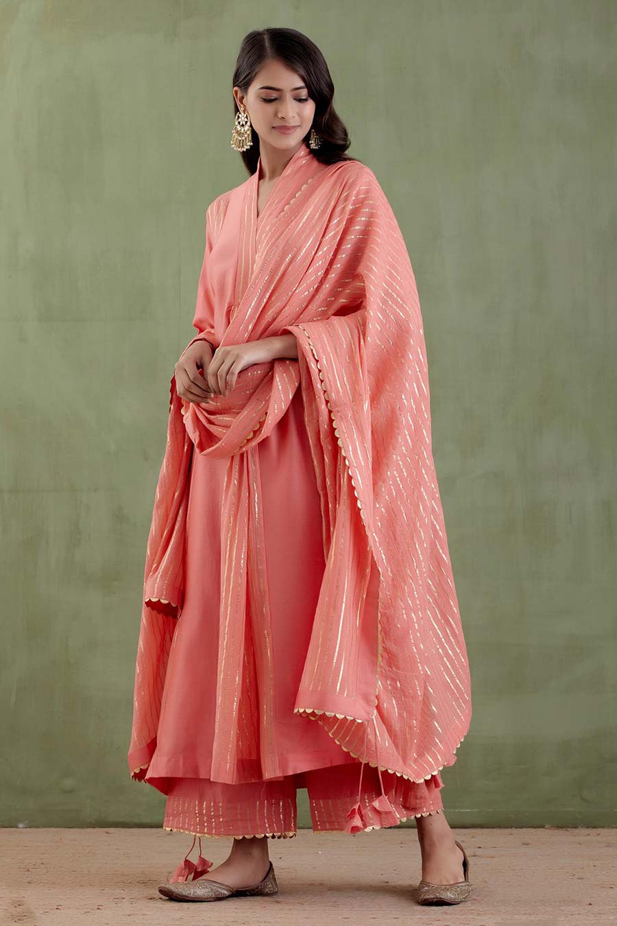 Samyukta Peach Kurta Set