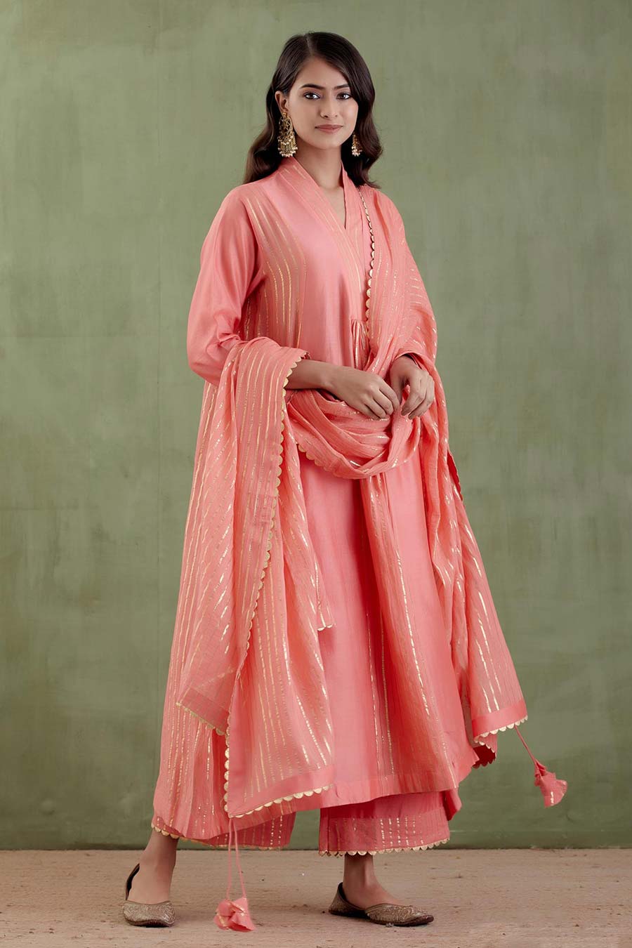 Samyukta Peach Kurta Set