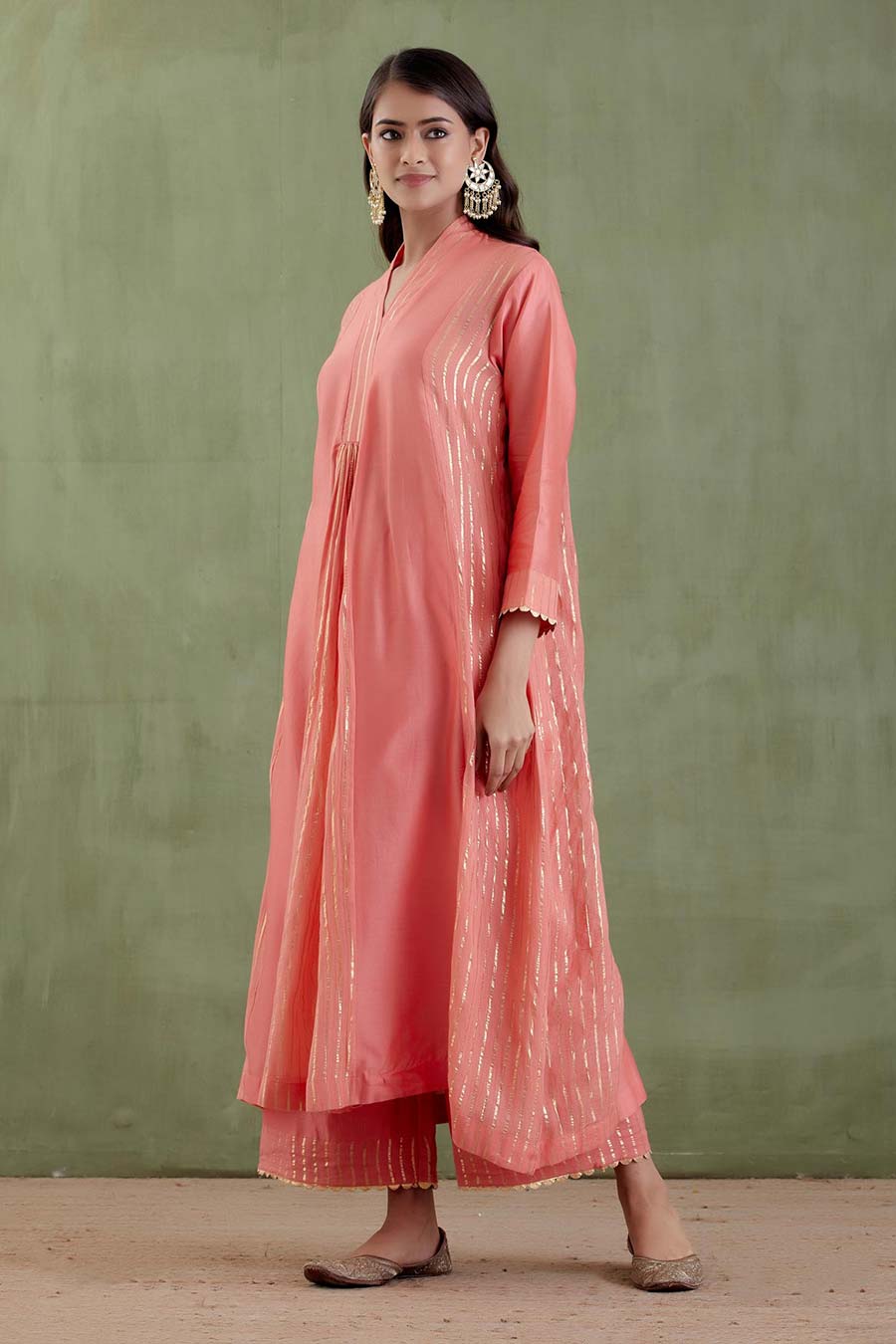 Samyukta Peach Kurta Set