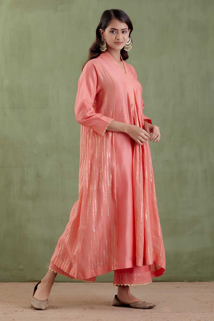 Samyukta Peach Kurta Set