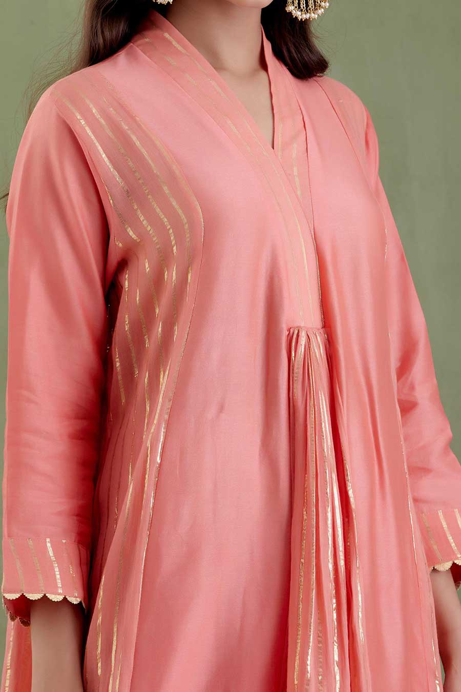 Samyukta Peach Kurta Set