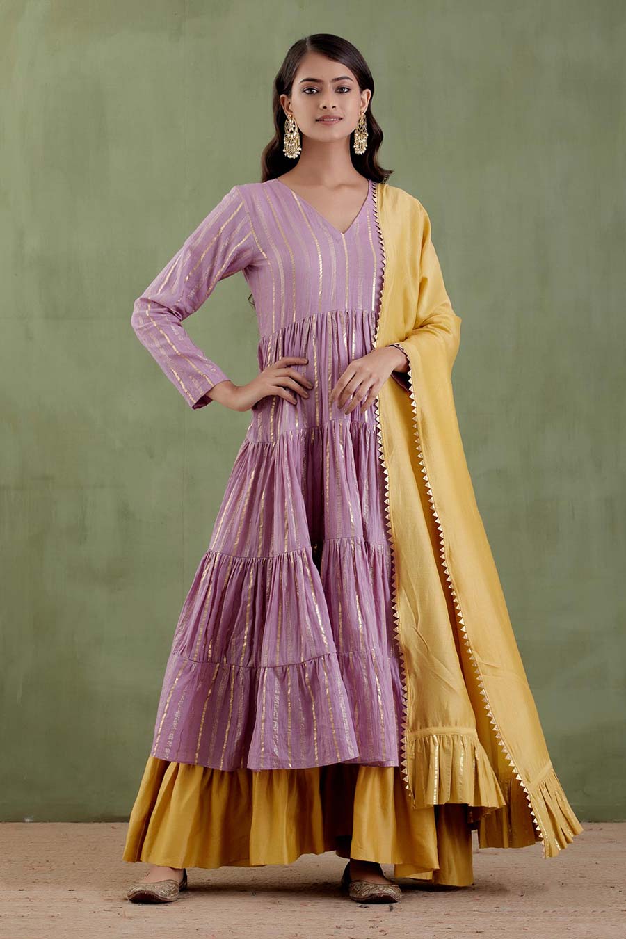 Chennamma Tiered kurta Set