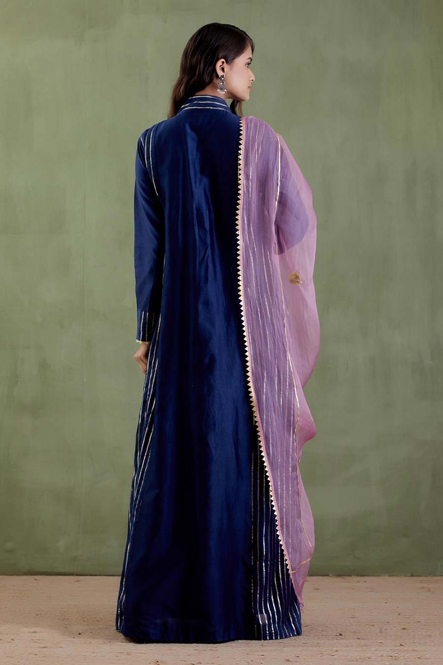 Jodhabai Blue Kurta & Dupatta Set