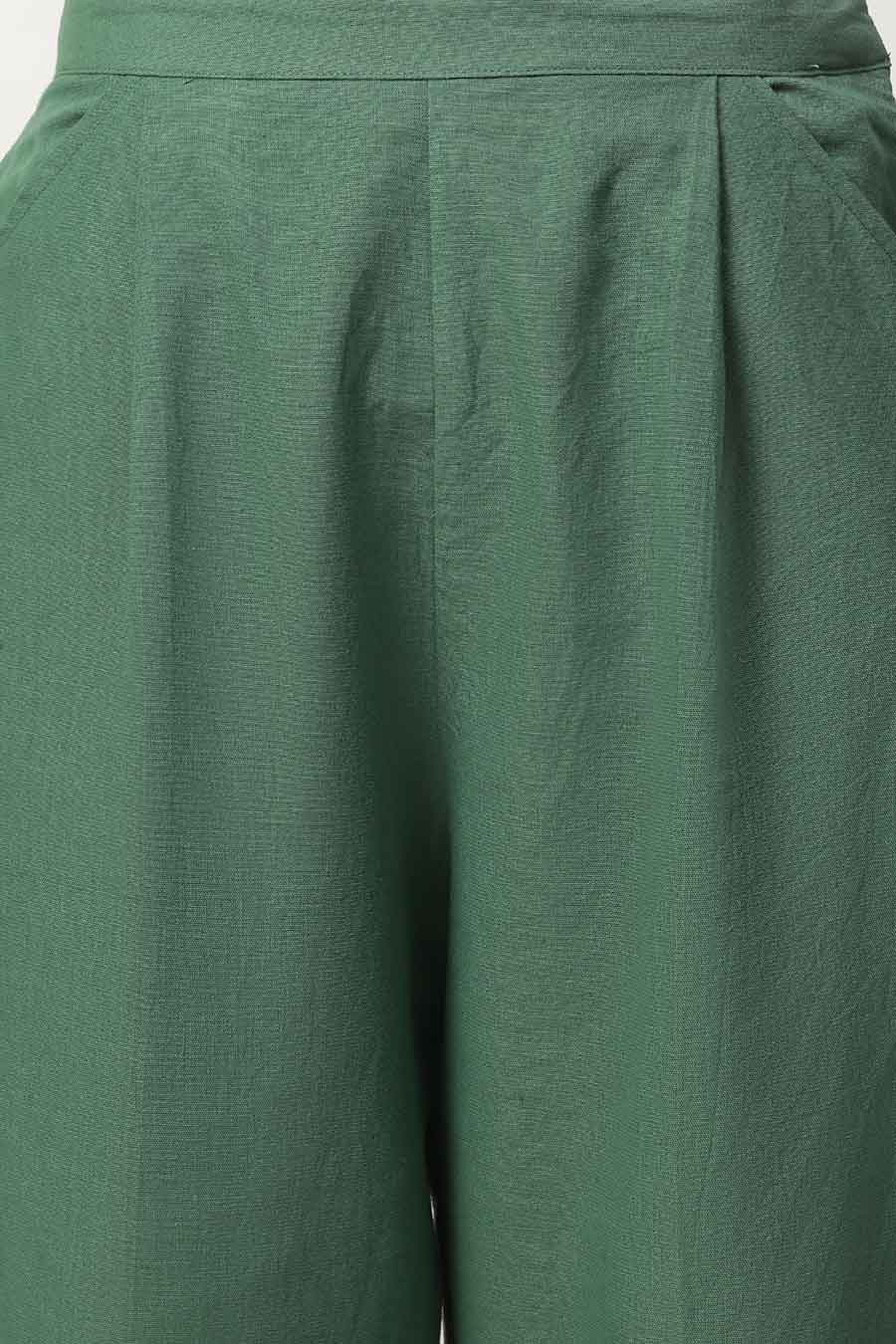 Fannie Green Straight Fit Pants