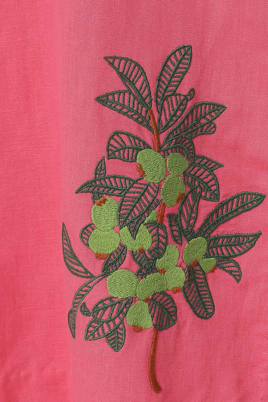 Milady Pink Embroidered Kurta Set