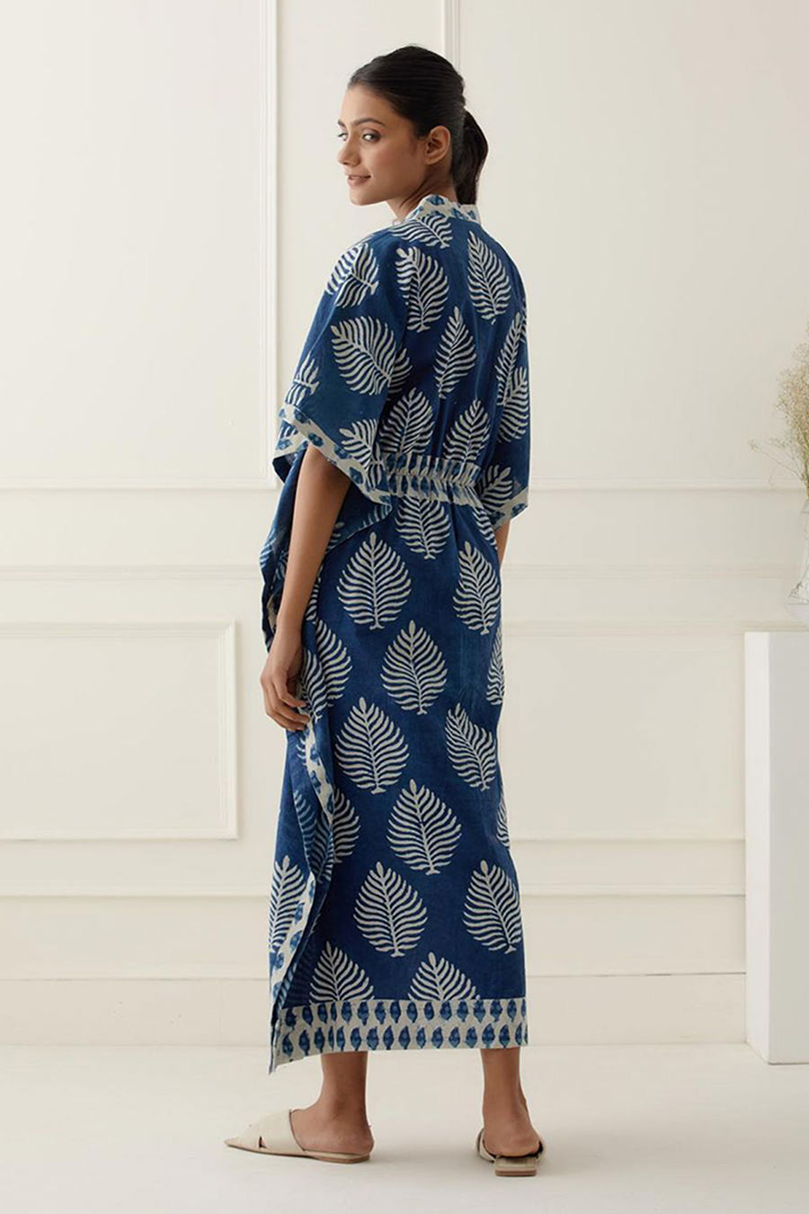 Navy Blue Julian Printed Kaftan