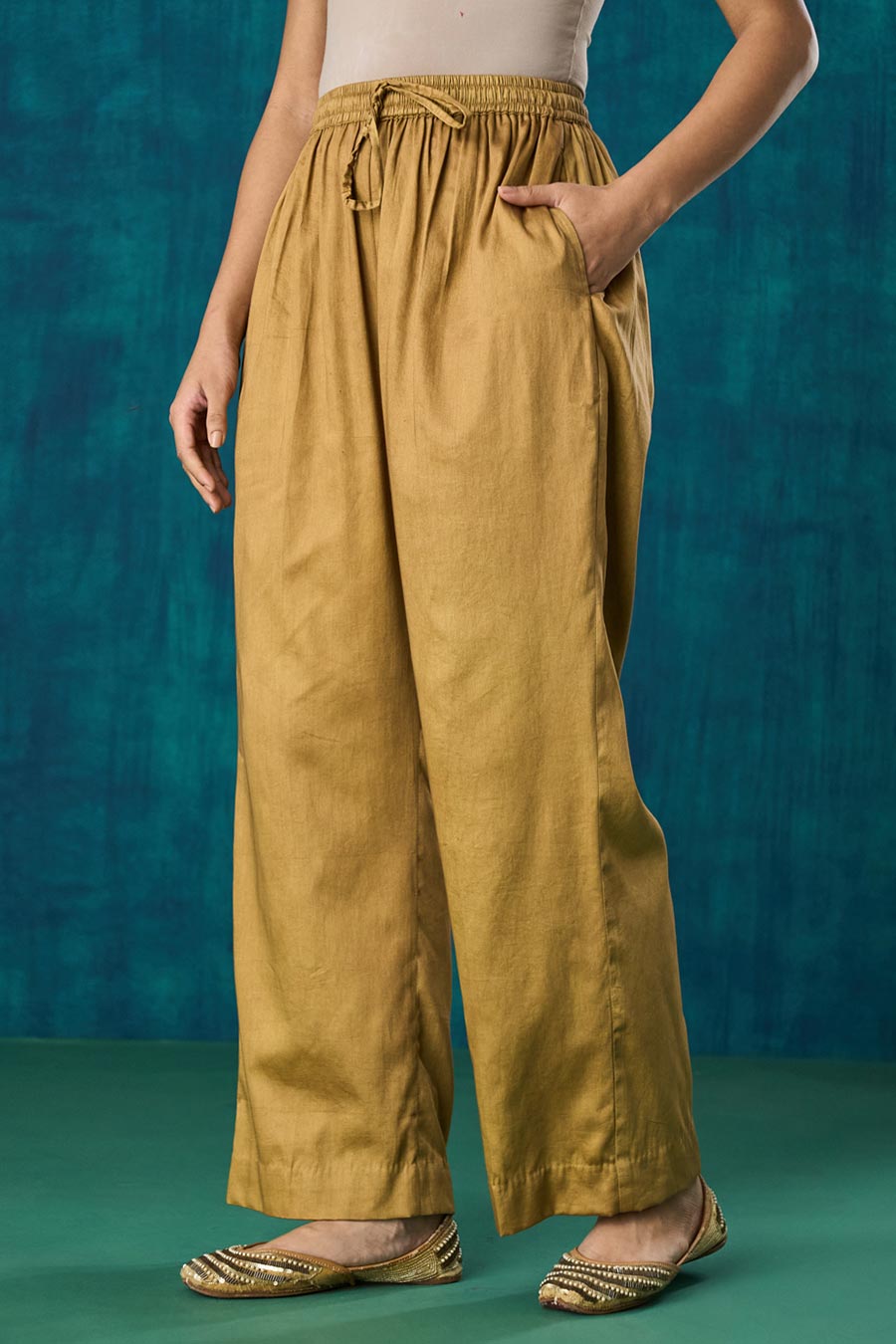 Green High-Low Jivika Kurta Set
