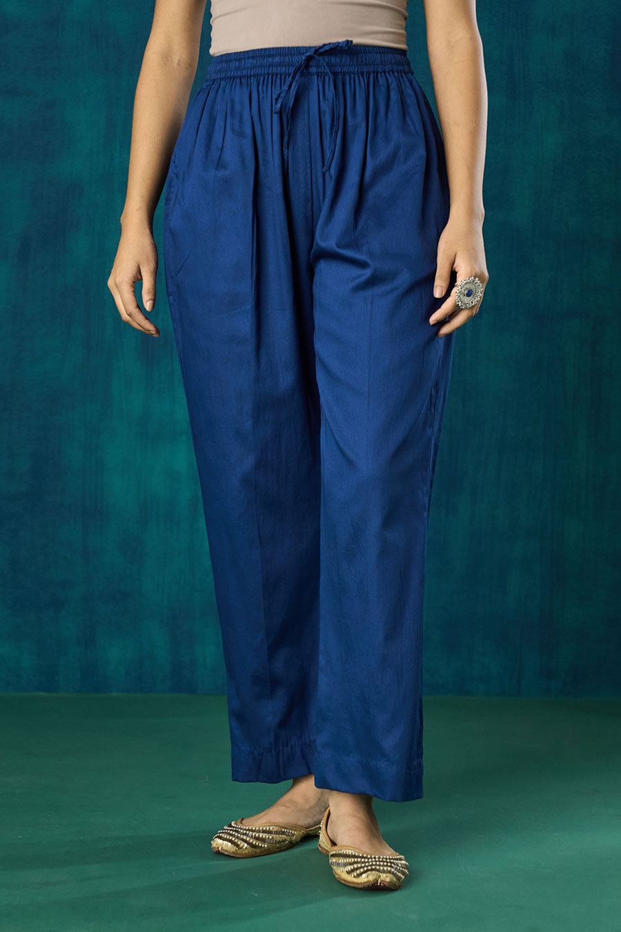 Navy Blue Hand-Embellished Leela Kurta Set