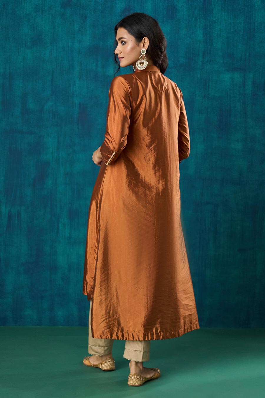 Rust High-Low Sanika Kurta Set