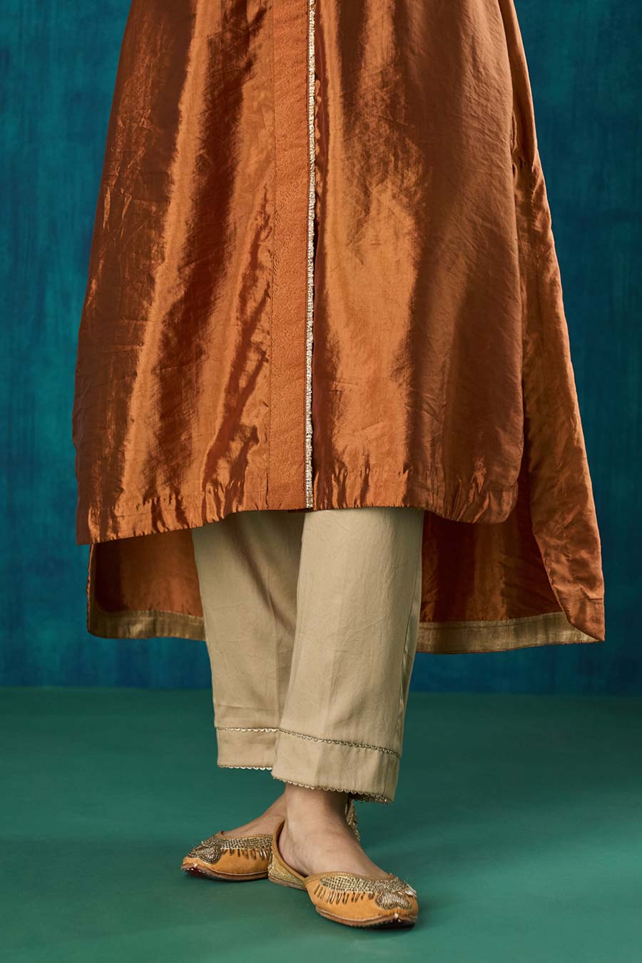 Rust High-Low Sanika Kurta Set
