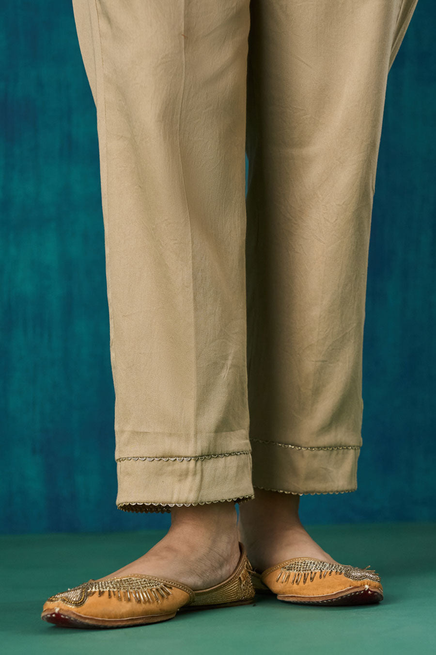 Rust Embellished Navika Kurta Set