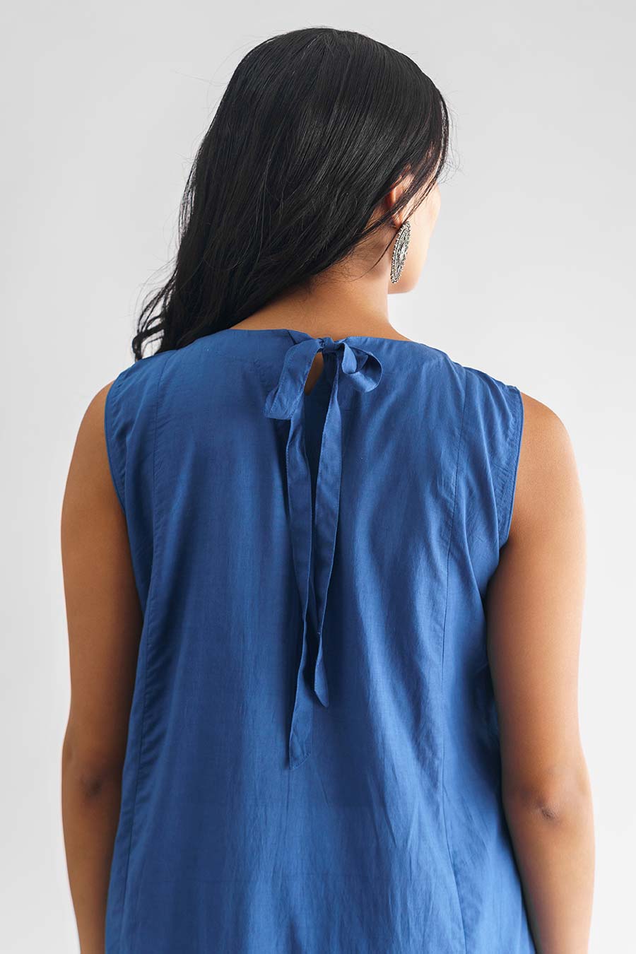 Blue Bead Embroidered Kurta