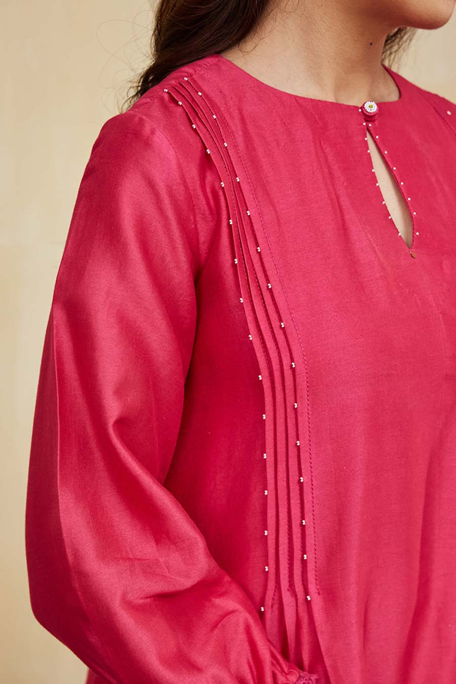 Pink Aisha Embellished Kurta
