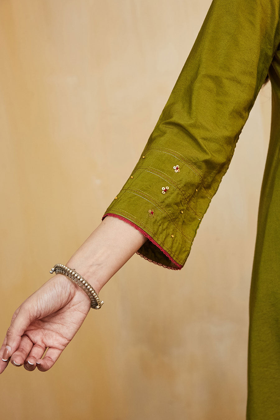 Green Samara Embellished Kurta