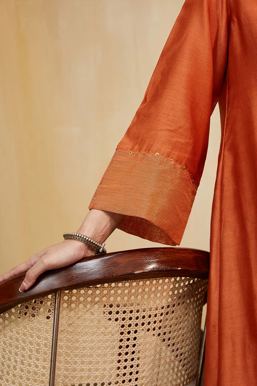Orange Giana Embellished Kurta