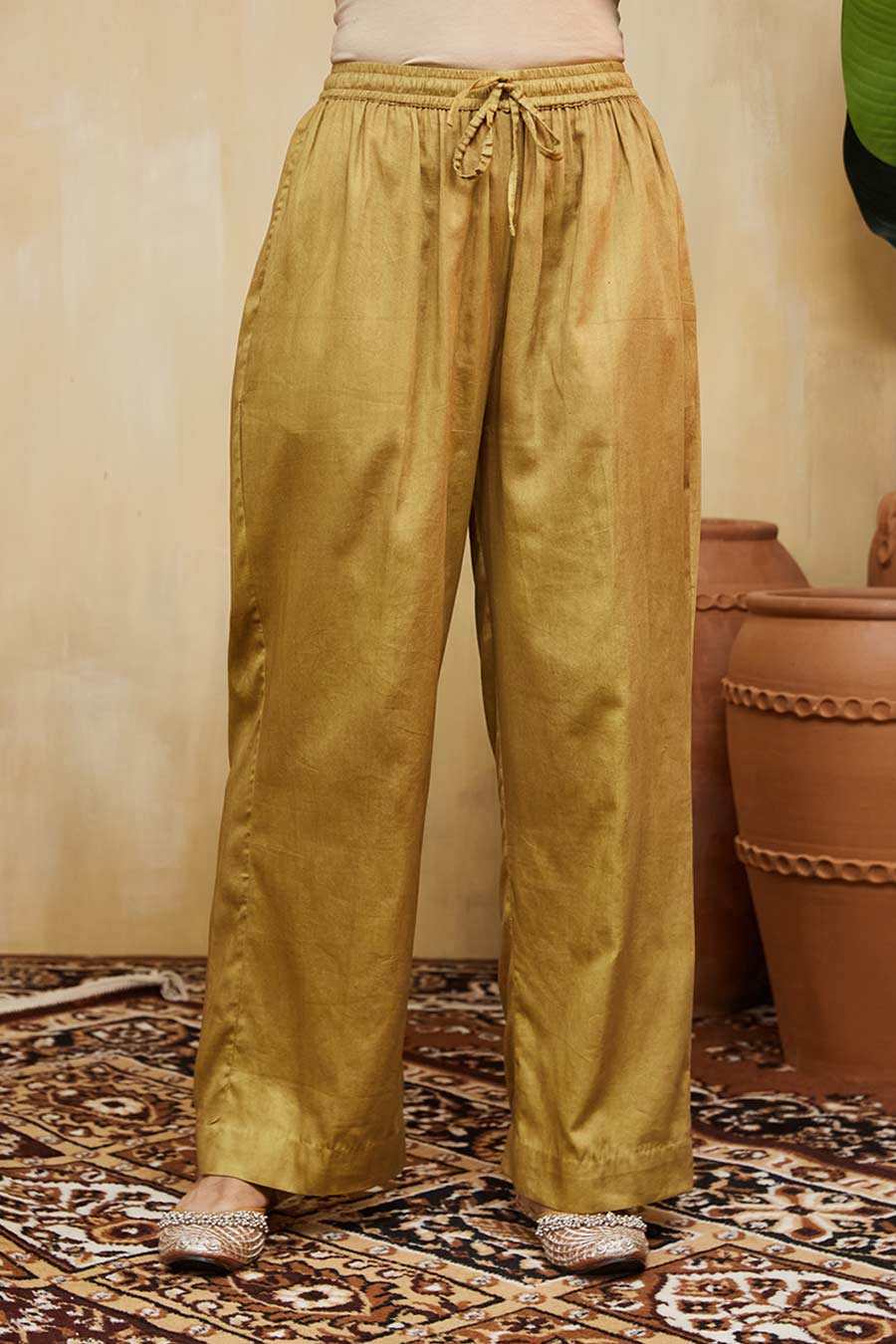 Orange & Beige Giana Embellished Kurta Set