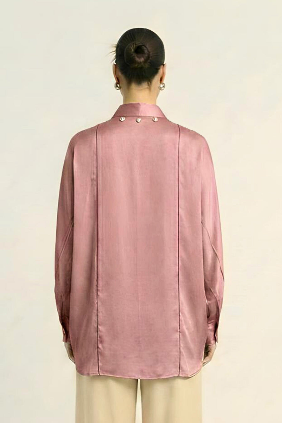 Brick Red Coin Embellished Top
