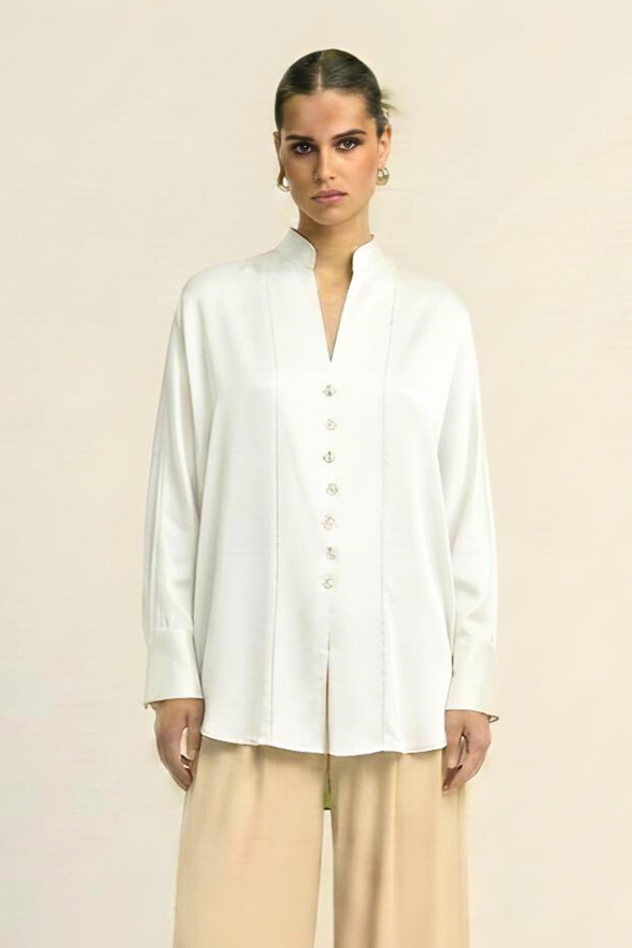 Ivory Coin Embellished Top