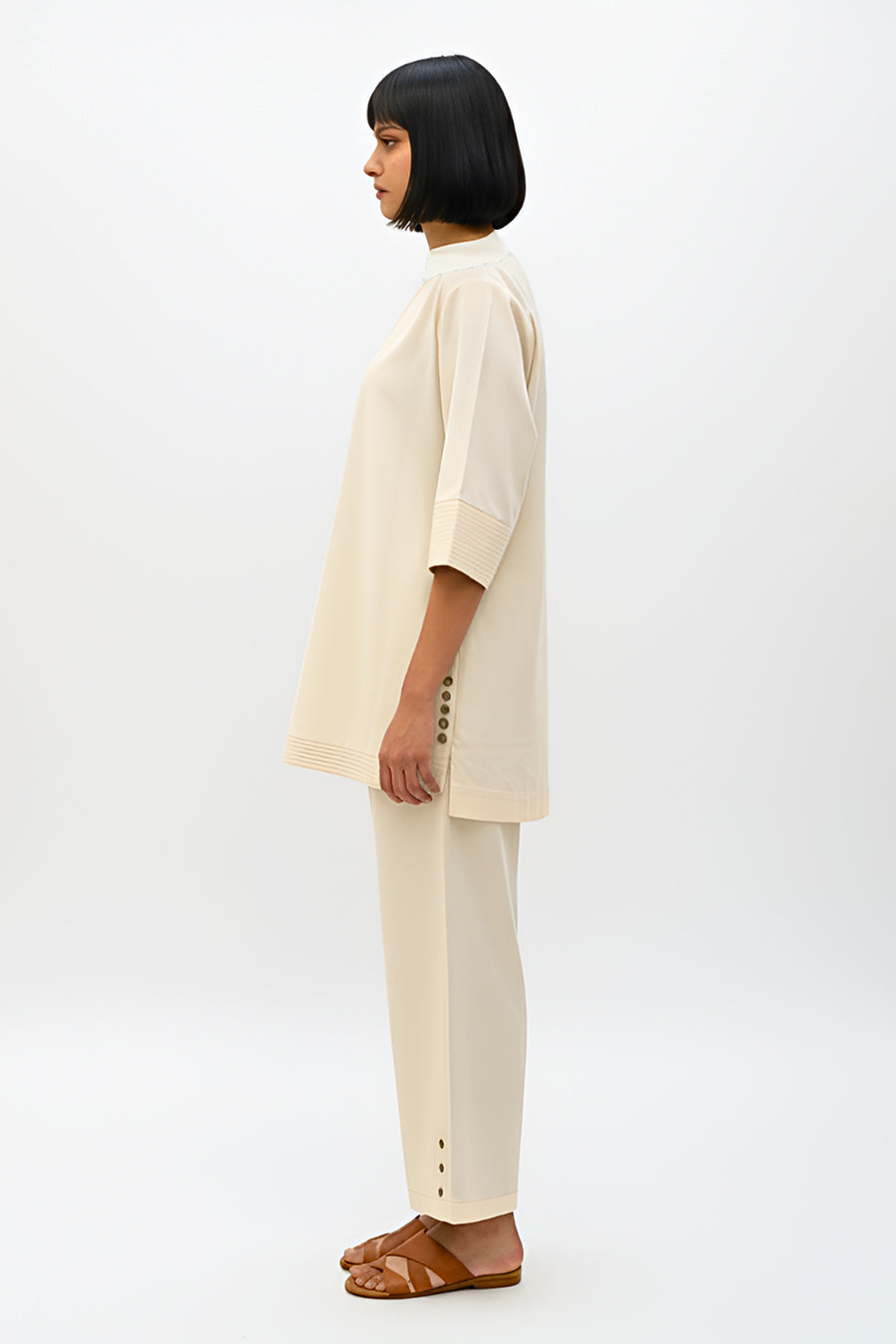 Ivory Top & Pant Co-Ord Set