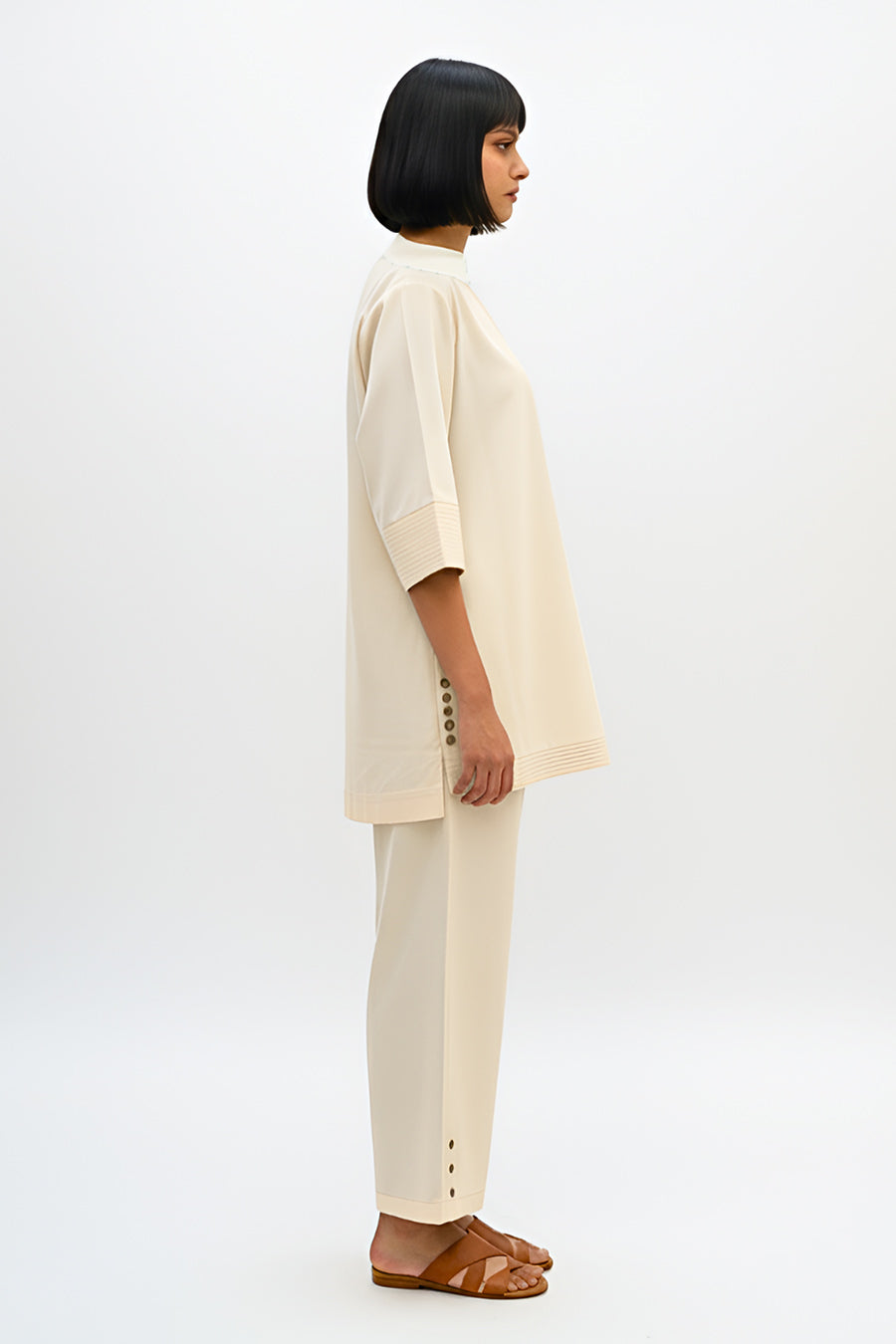 Ivory Top & Pant Co-Ord Set