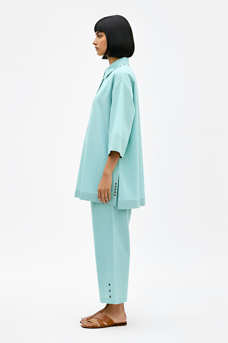 Tiffany Blue Top & Pant Co-Ord Set
