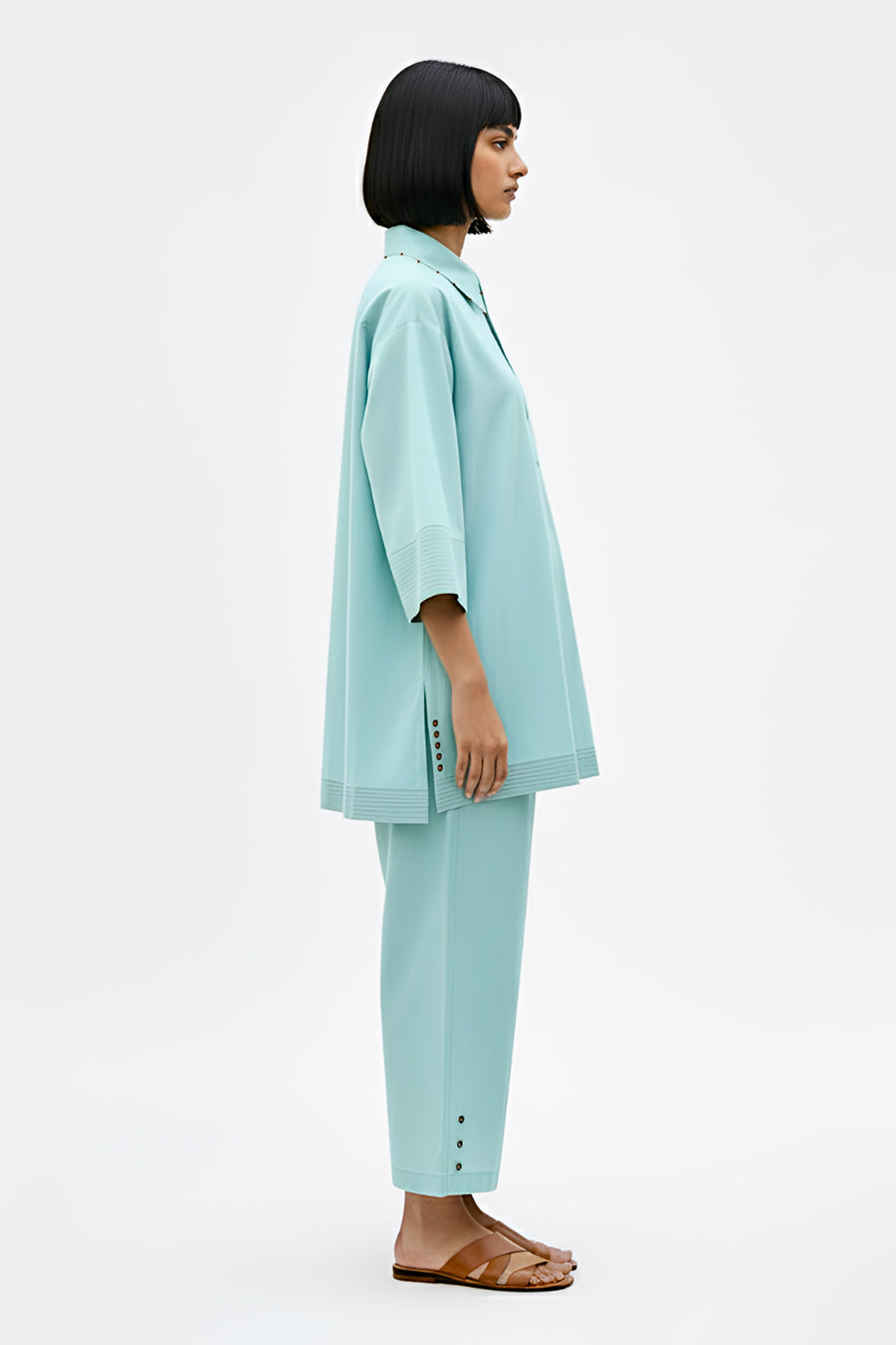 Tiffany Blue Top & Pant Co-Ord Set