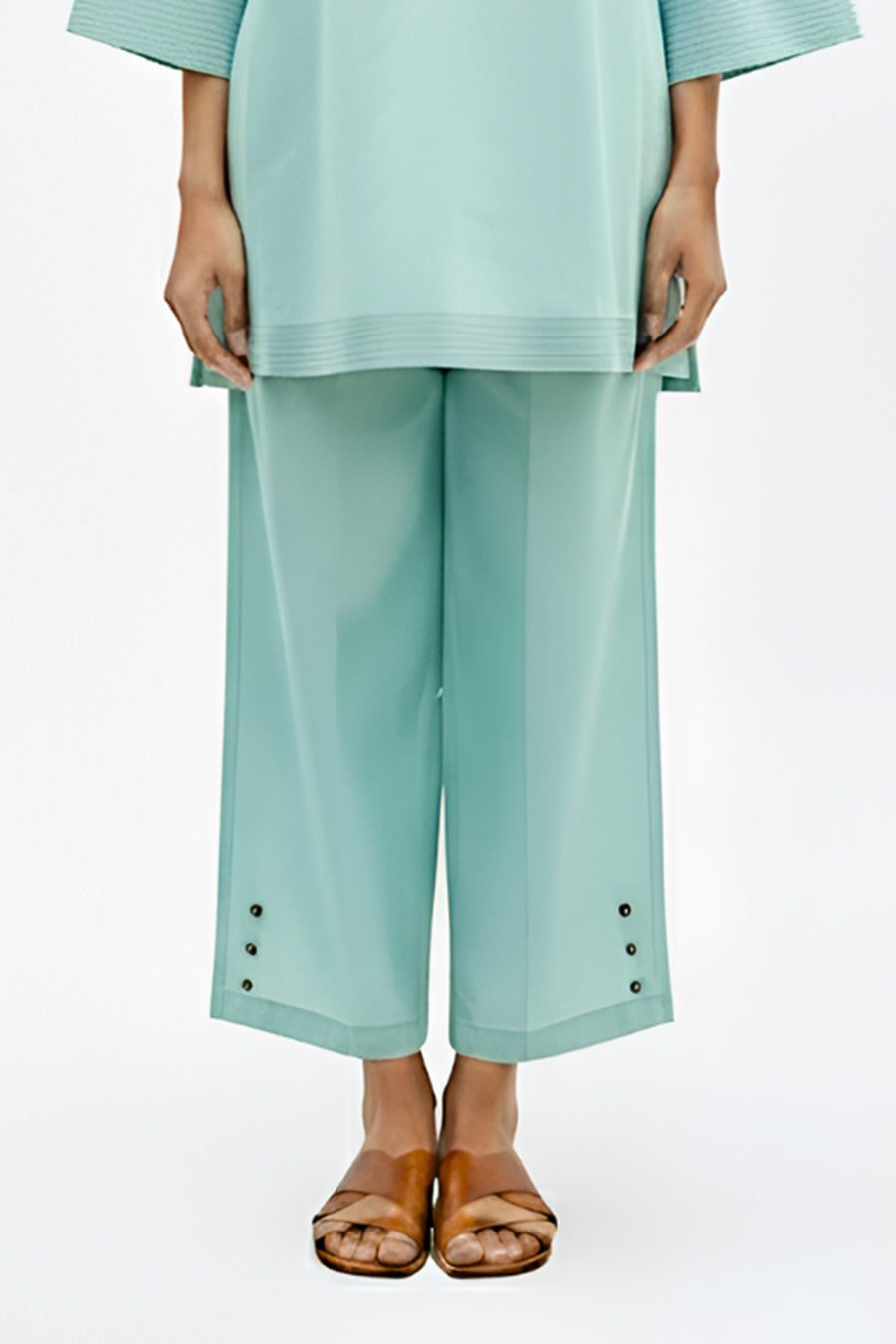 Tiffany Blue Top & Pant Co-Ord Set