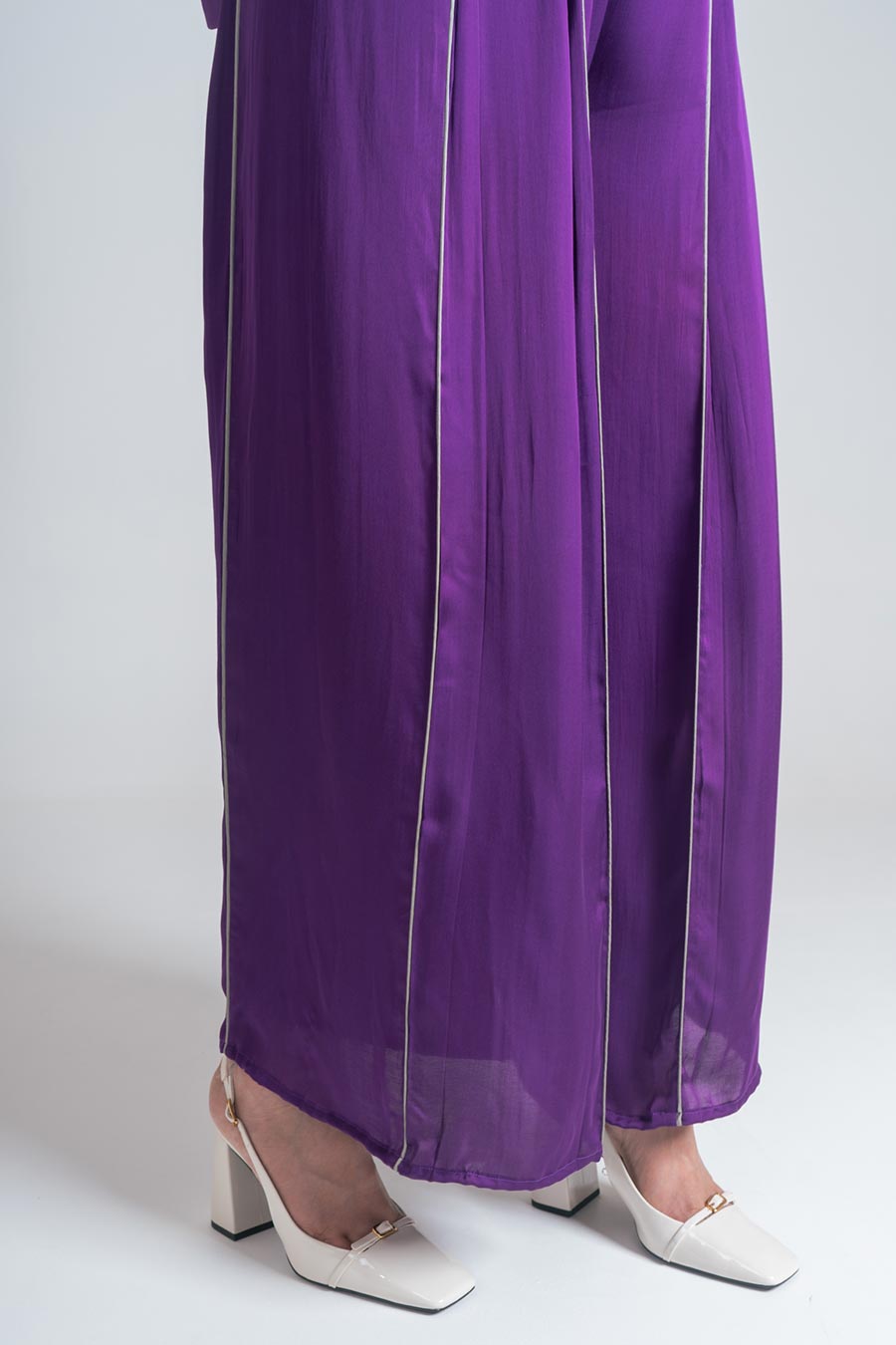 Purple Crop Top & Pant Co-Ord Set