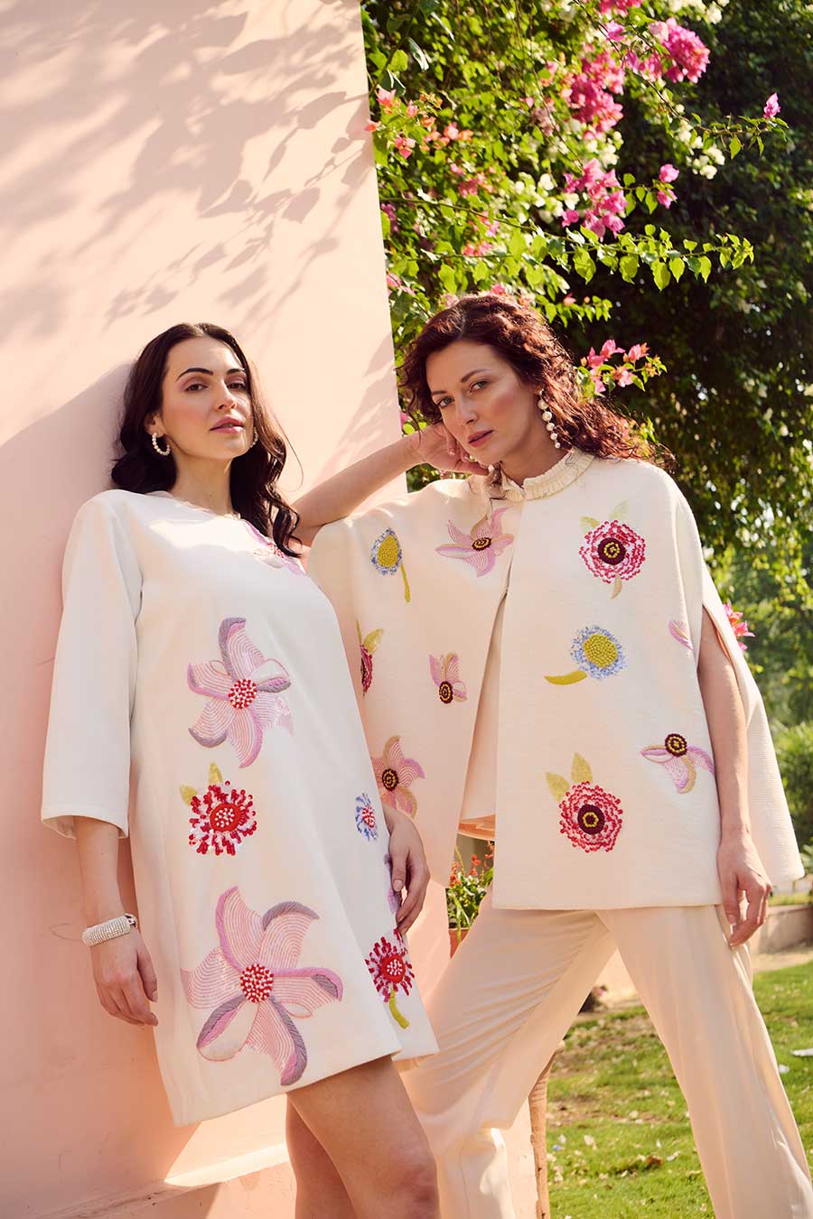 Martina White Embroidered Dress