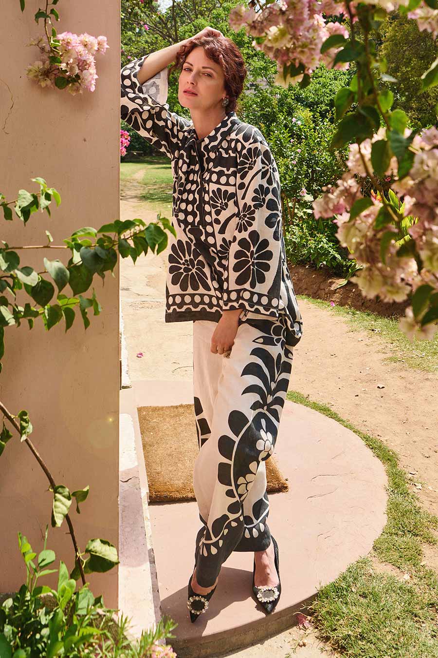 Black & White Haze Printed Co-Ord Set