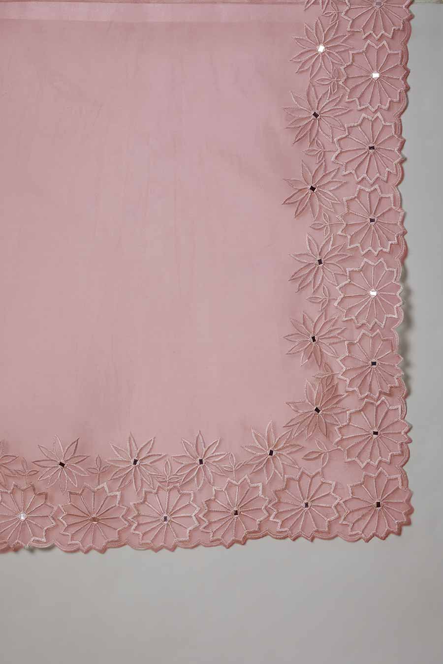 Baby Pink Embroidered Anarkali & Dupatta Set