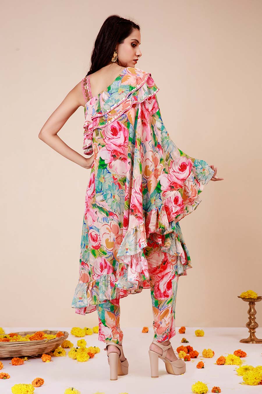 Multicolour Floral Print Co-Ord Set