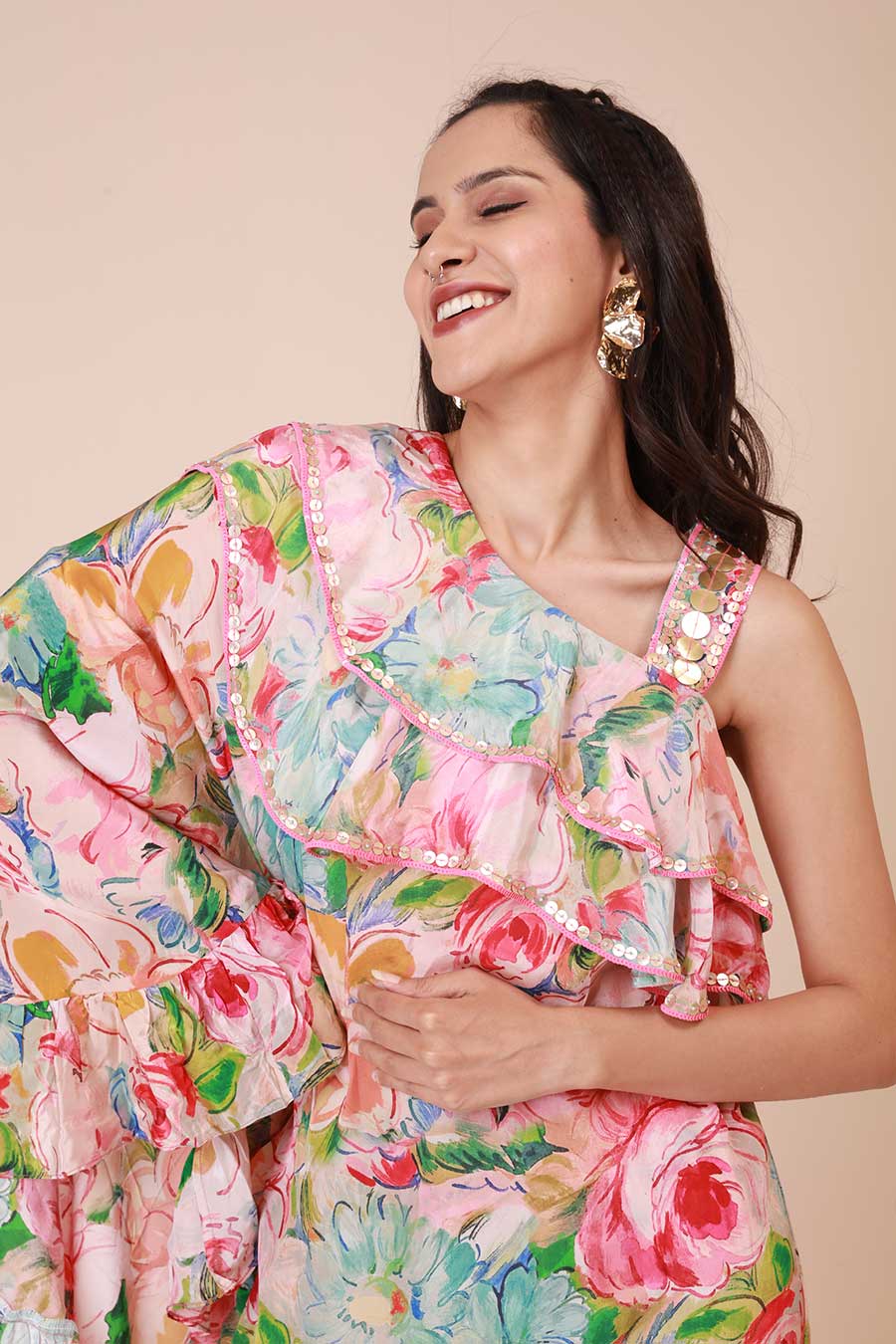 Multicolour Floral Print Co-Ord Set