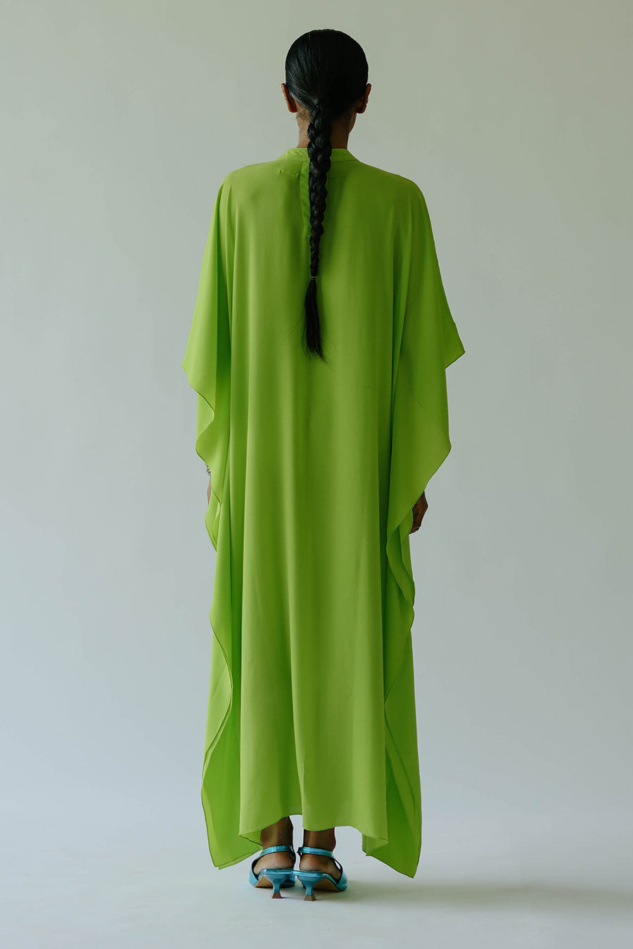Green Acid Mimi Kaftan Dress