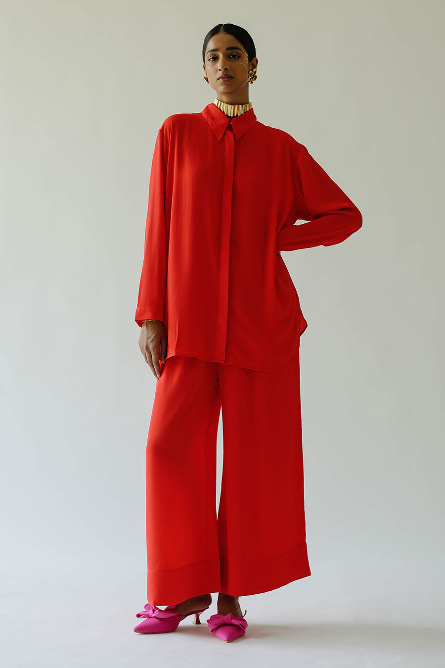 Red Fiery Naomi Co-Ord Set