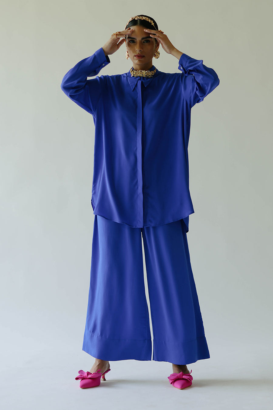 Blue Klien Naomi Co-Ord Set