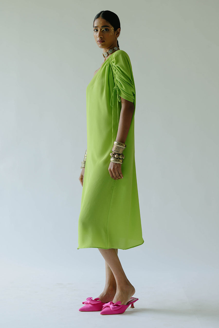 Green Acid Nora Dress