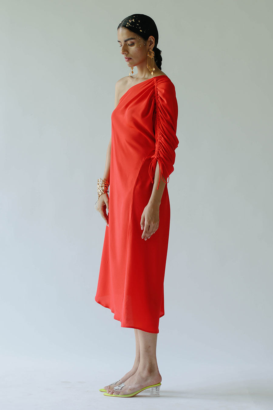 Red Fiery Nora Dress