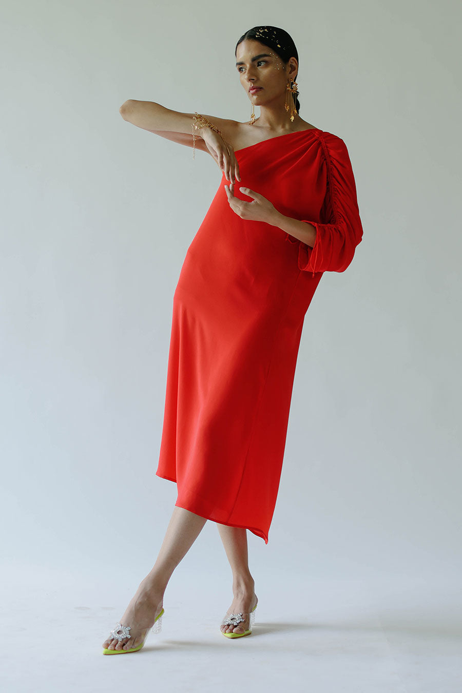 Red Fiery Nora Dress