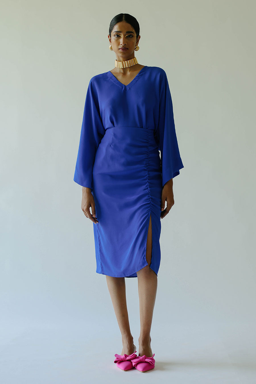 Shop Blue Klien Zoey Top & Riley Skirt Set by NORN at House of ...