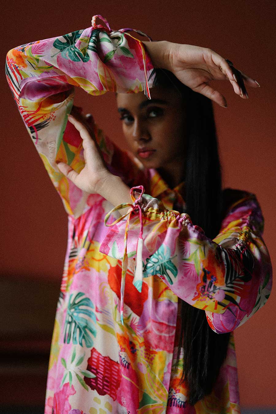 Pink Printed Amelia Shirt & Pant Co-Ord Set