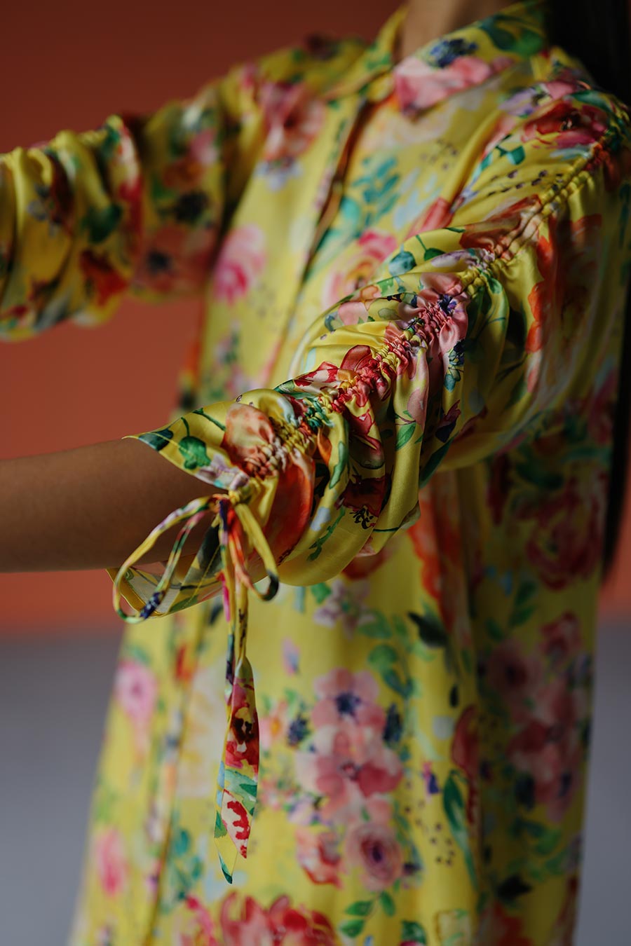 Yellow Printed Amelia Shirt & Pant Co-Ord Set