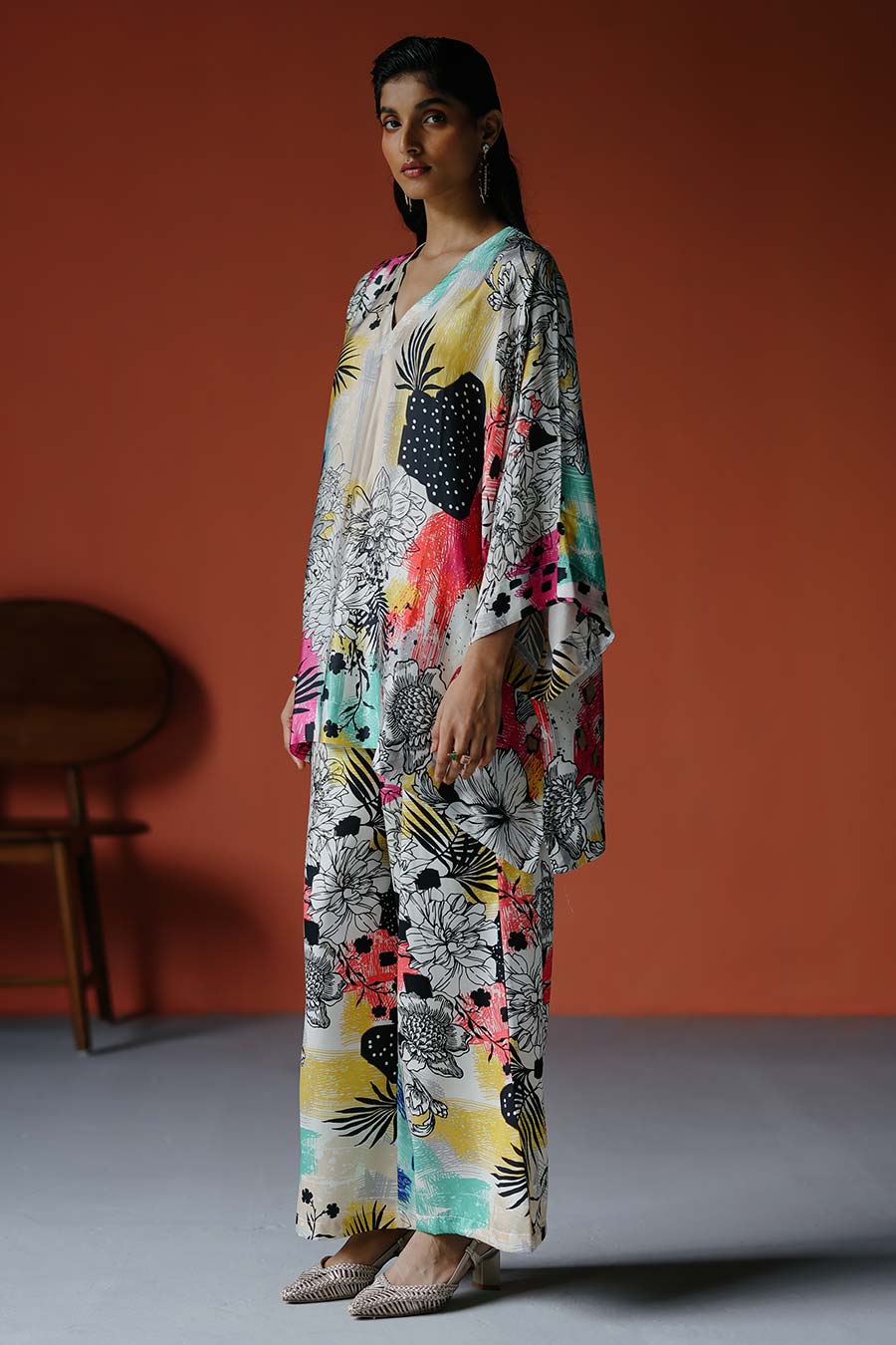 Ivory Printed Zoey Top & Pant Co-Ord Set