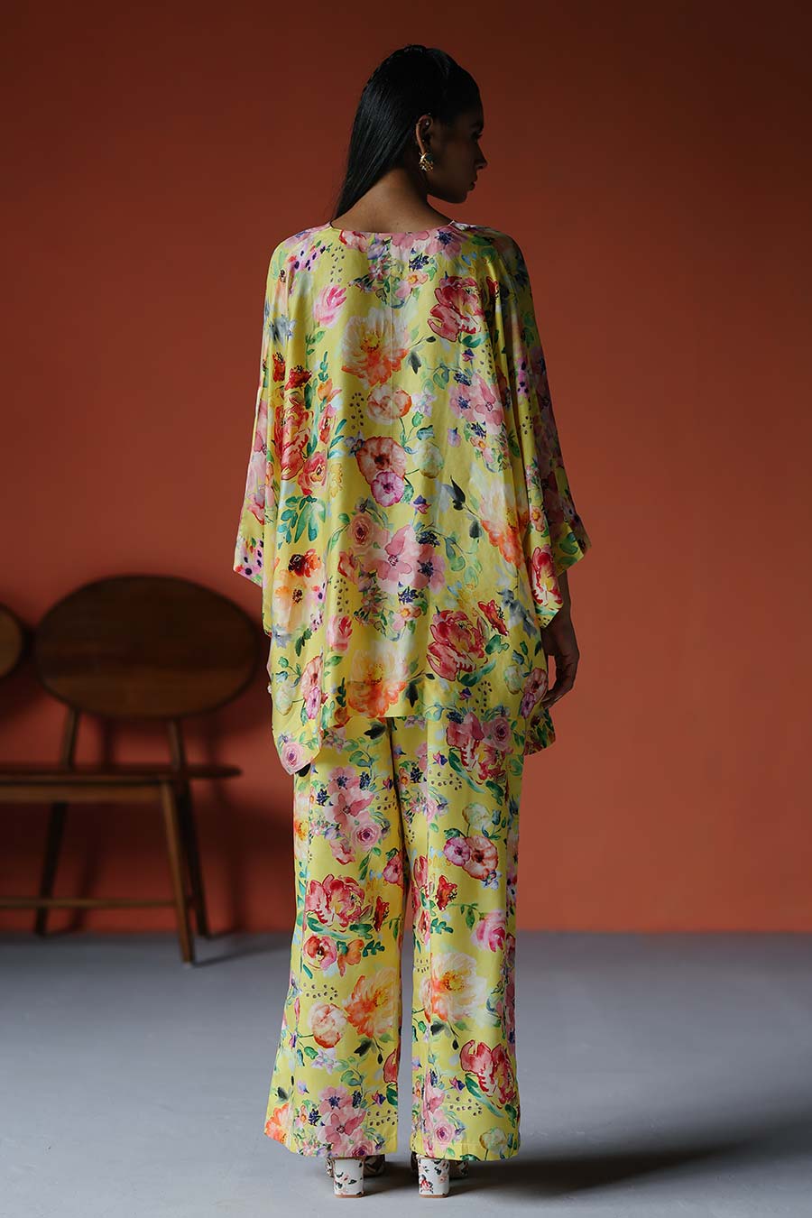 Yellow Printed Zoey Top & Pant Co-Ord Set