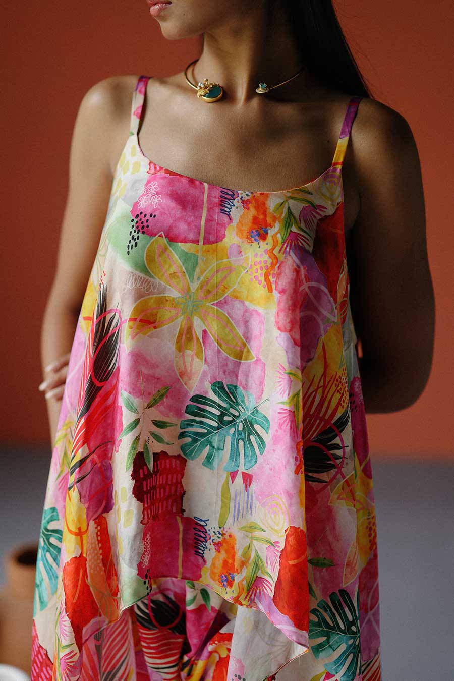 Pink Printed Zuri Top & Pant Co-Ord Set