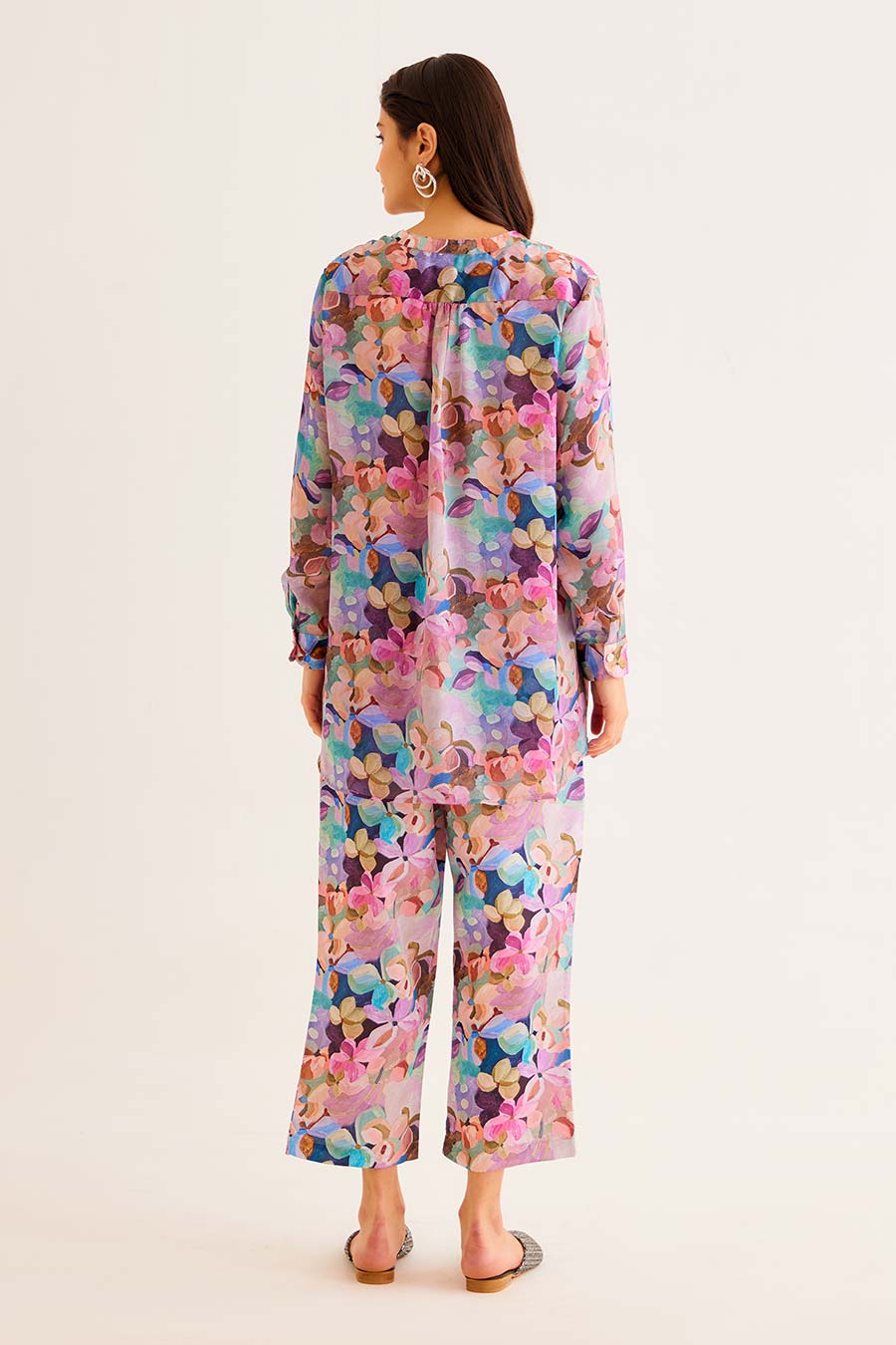 Floral Print Day Shirt & Pant Co-Ord Set