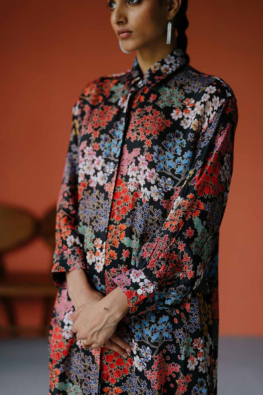 Printed Indie Shirt & Pant Co-Ord Set