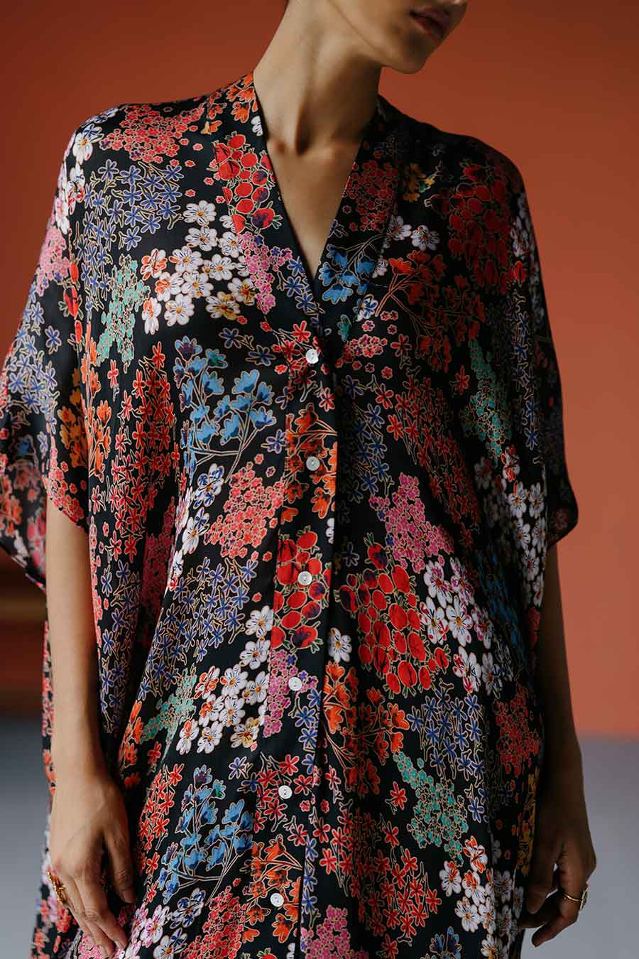 Printed Luna Kaftan Shirt & Pant Co-Ord Set